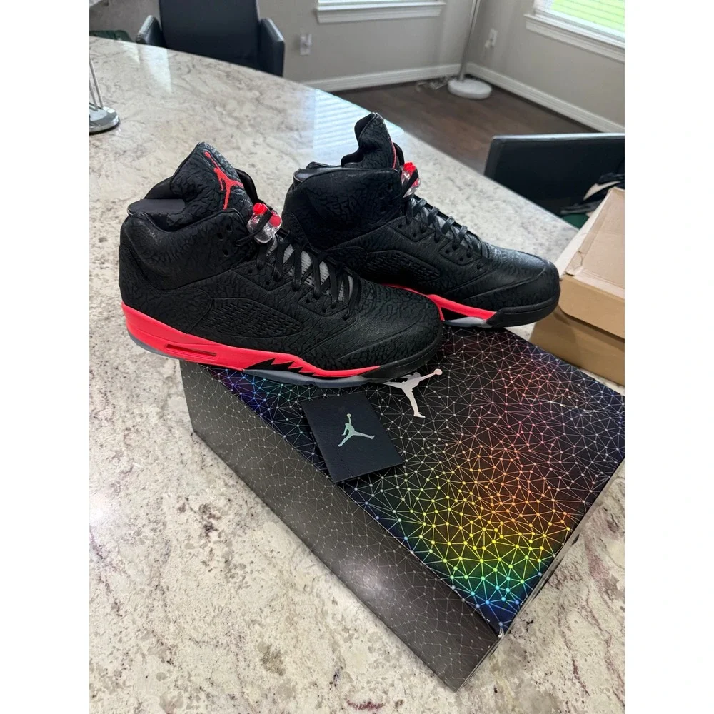 Jordan Air Jordan 3LAB5 Mens Size 13 Black Infrared NEW Elephant Print